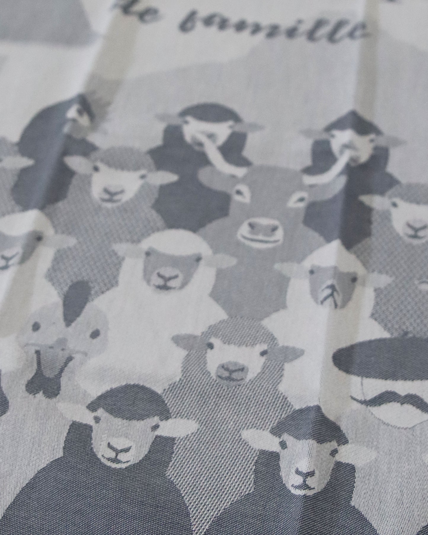 <TISSAGE MOUTET> ティータオル PORTRAIT DE FAMILLE