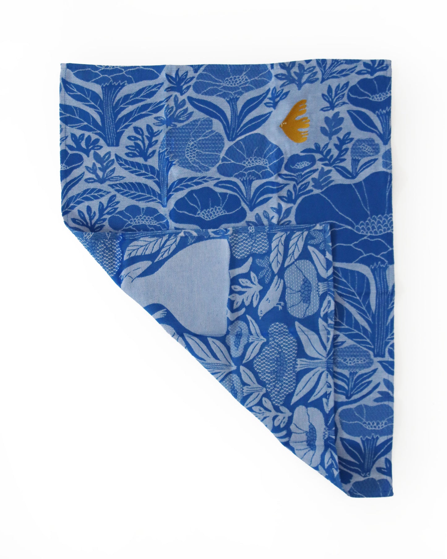 <TISSAGE MOUTET> ティータオル JARDIN BLUE
