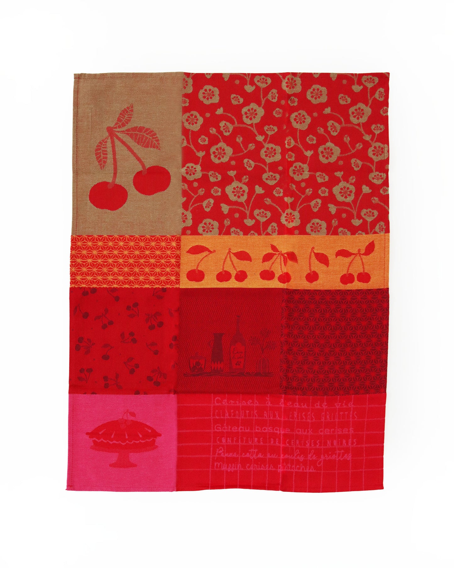 <TISSAGE MOUTET> ティータオル CERISES