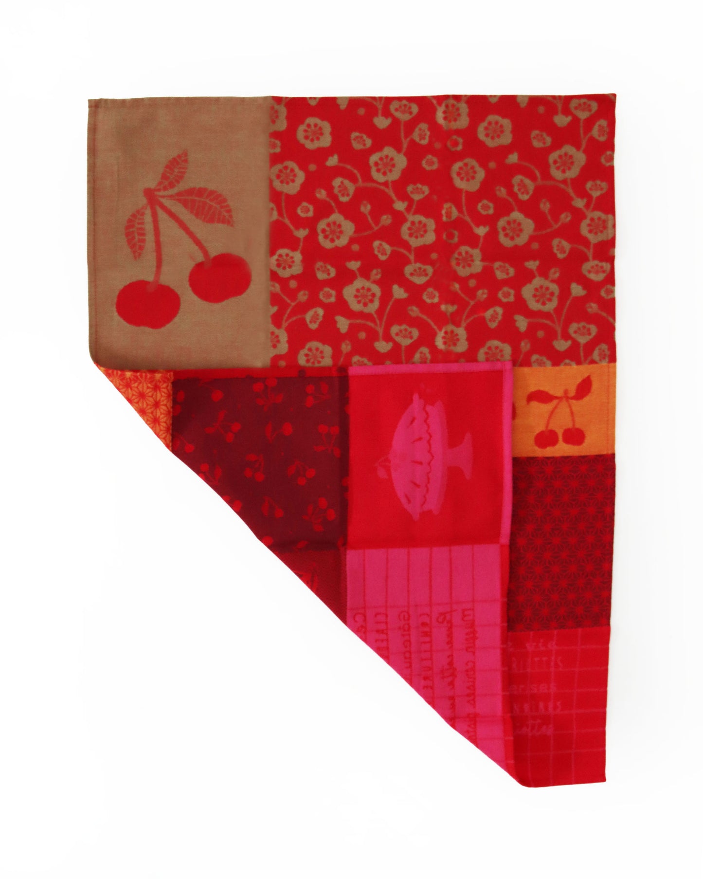 <TISSAGE MOUTET> ティータオル CERISES