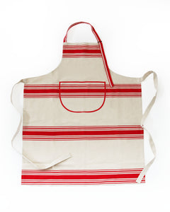 <TISSAGE MOUTET> エプロン COUTIL ROUGE