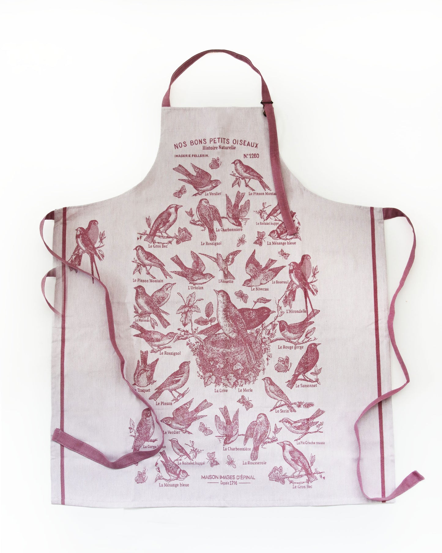 <TISSAGE MOUTET> エプロン NOS BONS PETITS OISEAUX
