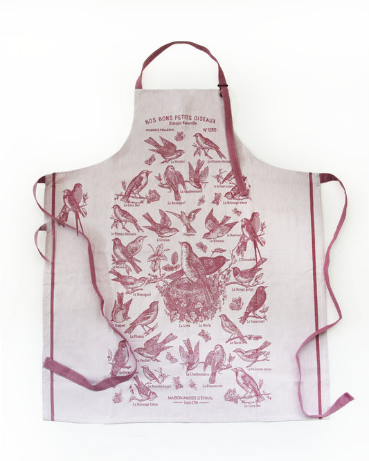<TISSAGE MOUTET> エプロン NOS BONS PETITS OISEAUX