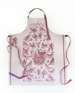<TISSAGE MOUTET> エプロン NOS BONS PETITS OISEAUX