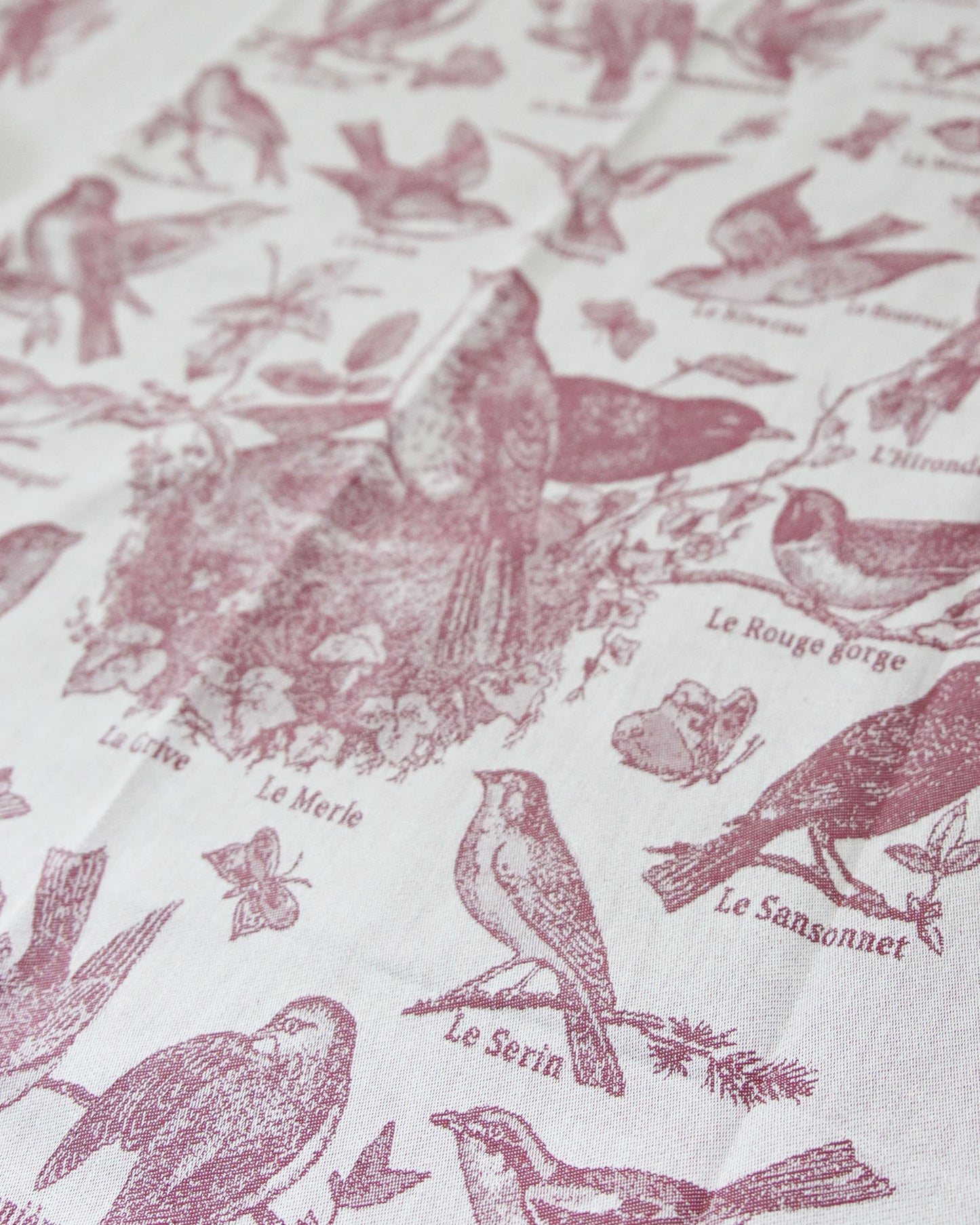 <TISSAGE MOUTET> エプロン NOS BONS PETITS OISEAUX