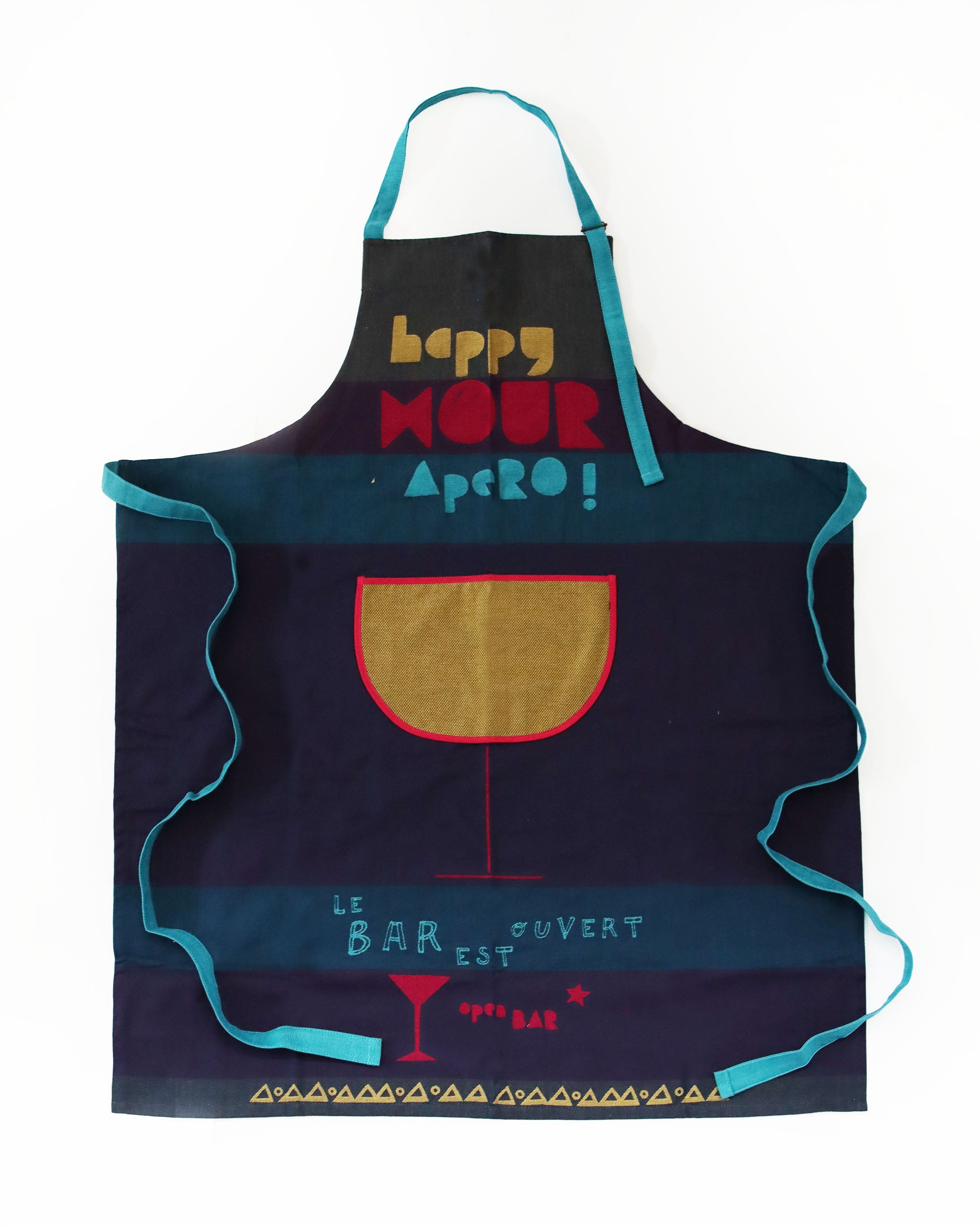 <TISSAGE MOUTET> エプロン HAPPY HOUR