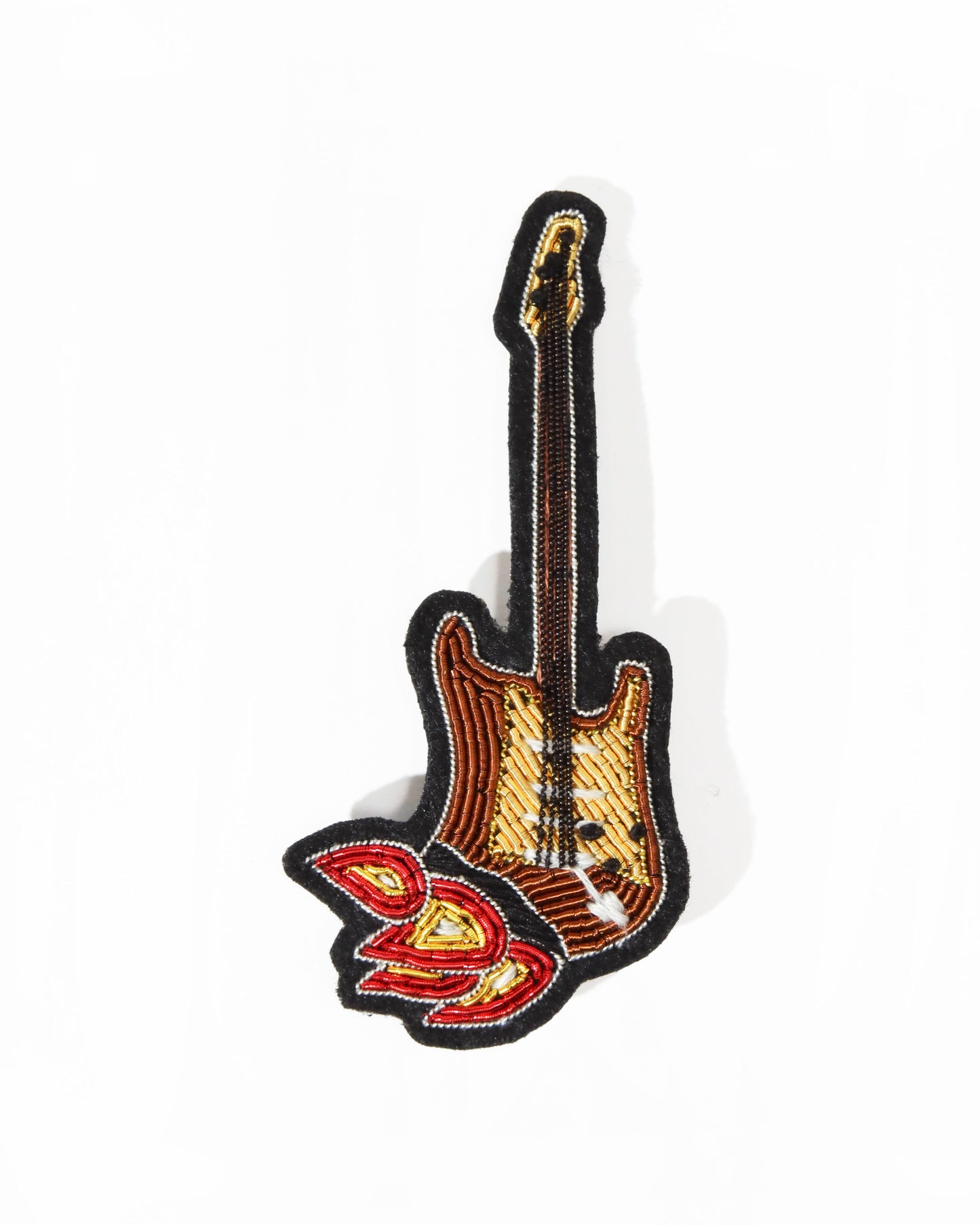 ブローチ Burning Guitar