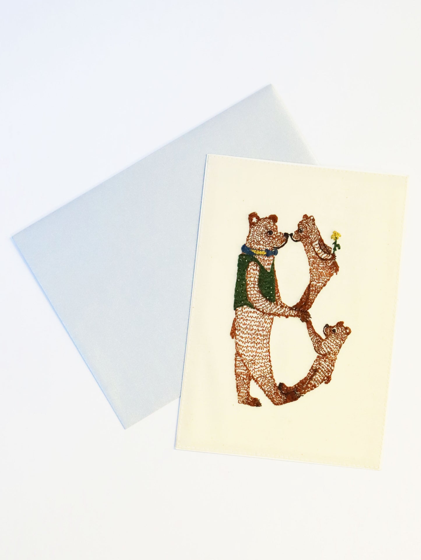 【SPECIAL ITEM】刺繍カード Papa Bear