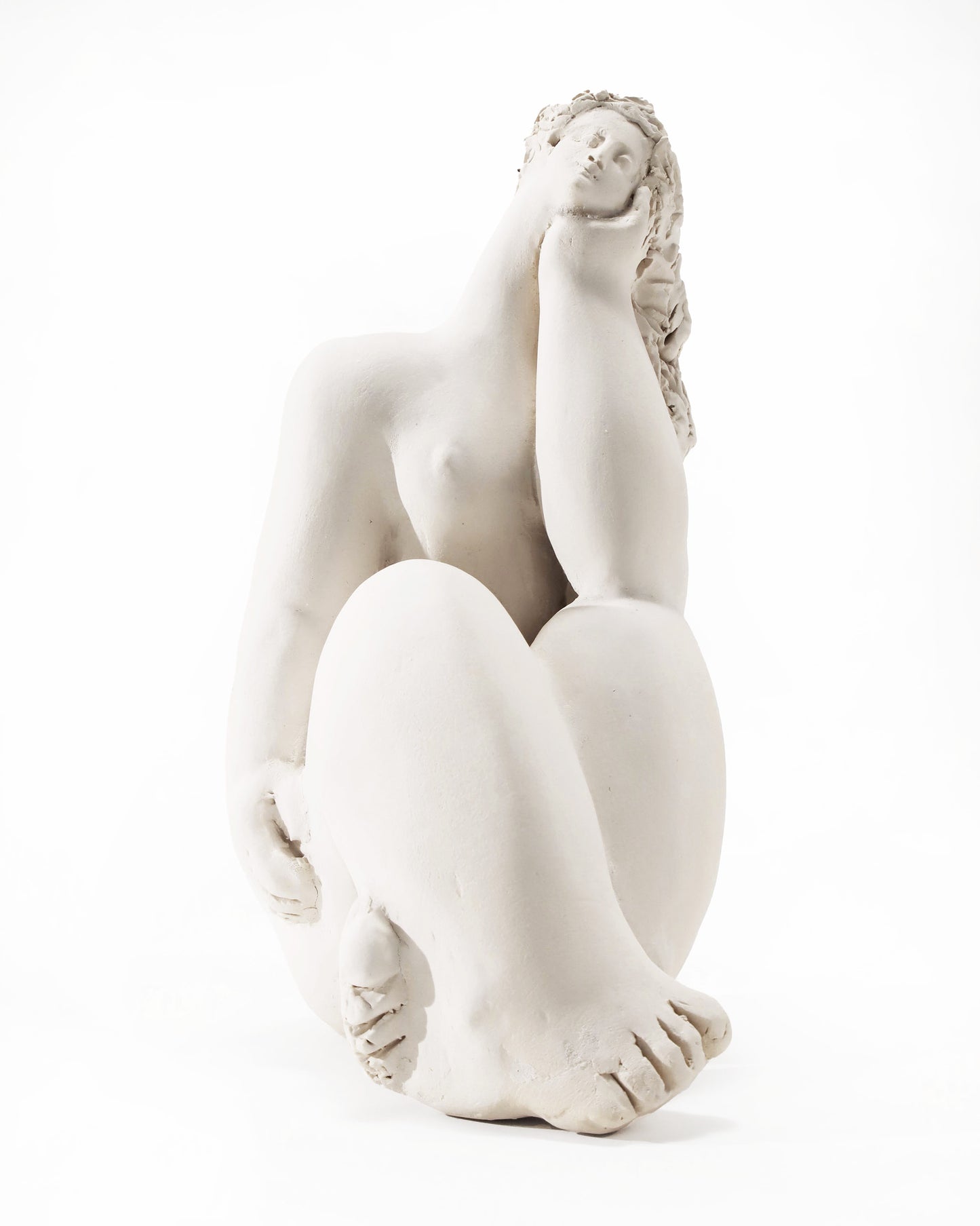 【店舗直送】オブジェ Femme blanche pensive