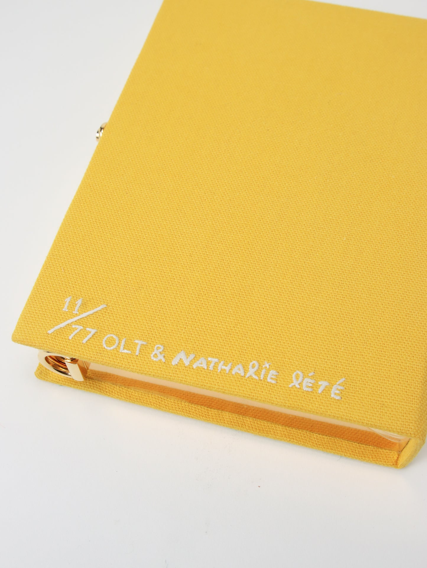 ＜Nathalie Lete×Olympia Le-Tan＞ブッククラッチバッグ  TOGETHER YELLOW
