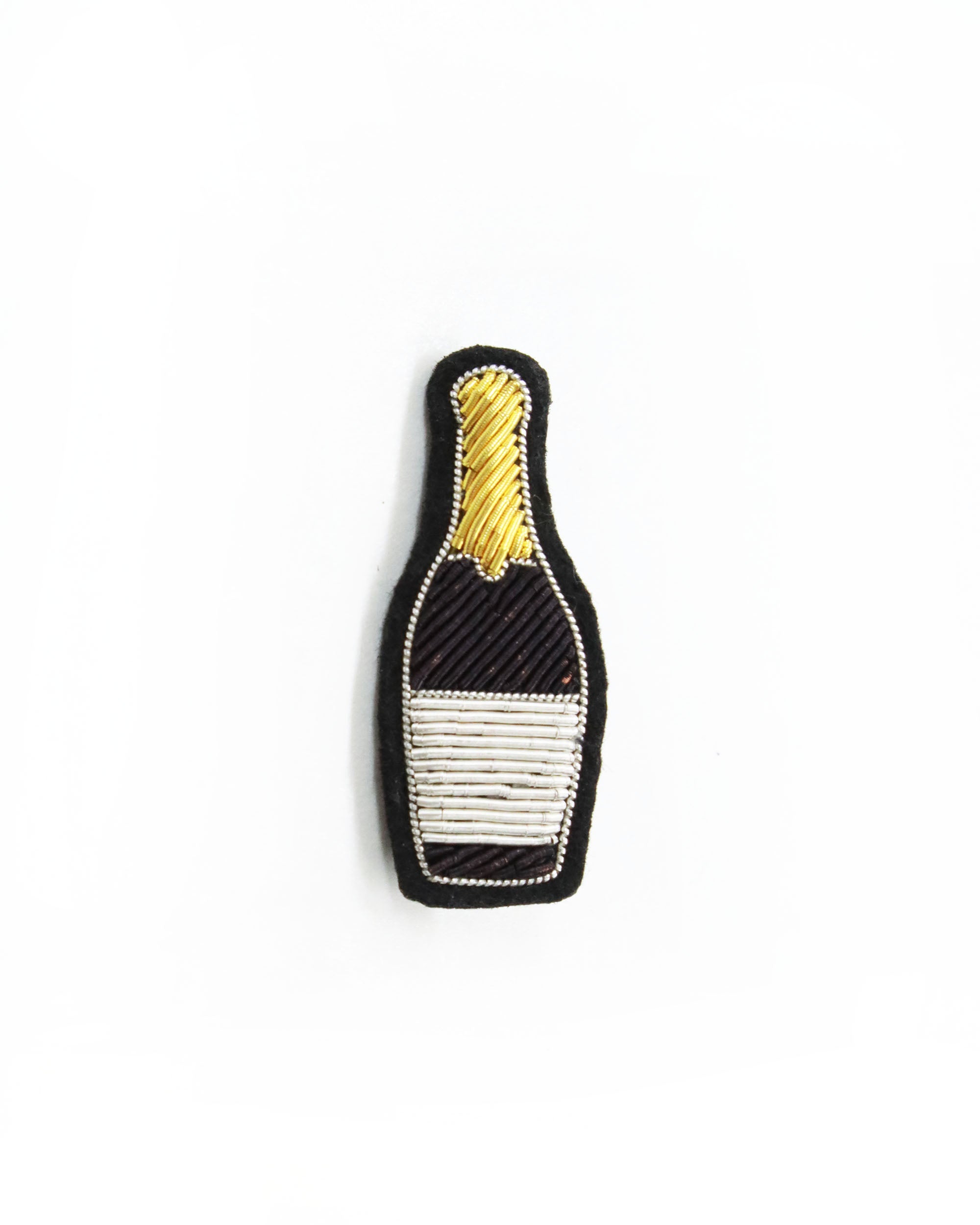 ブローチ Bouteille Champagne