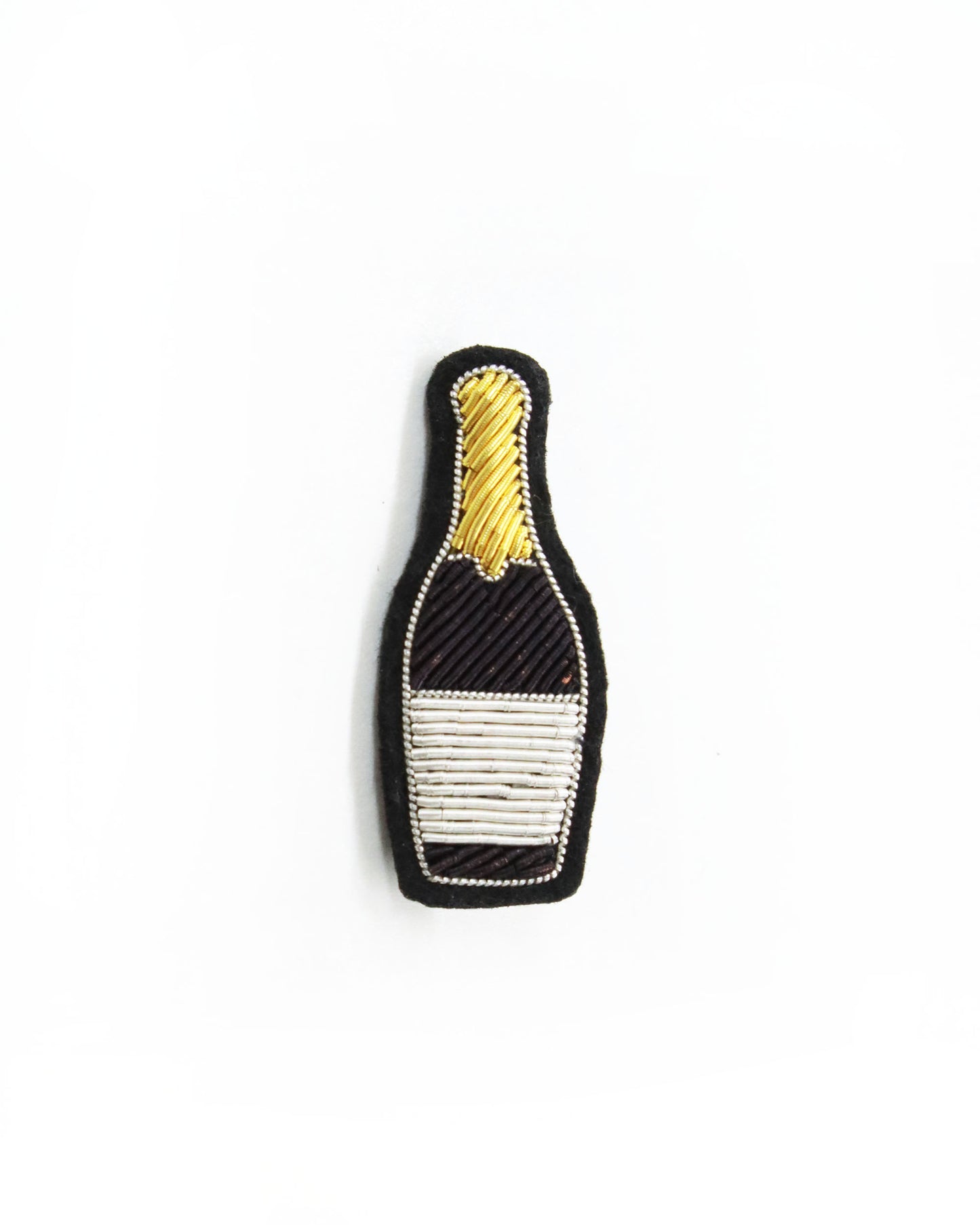 ブローチ Bouteille Champagne
