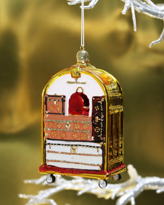 オーナメント LUXURY HOTEL LUGGAGE CART