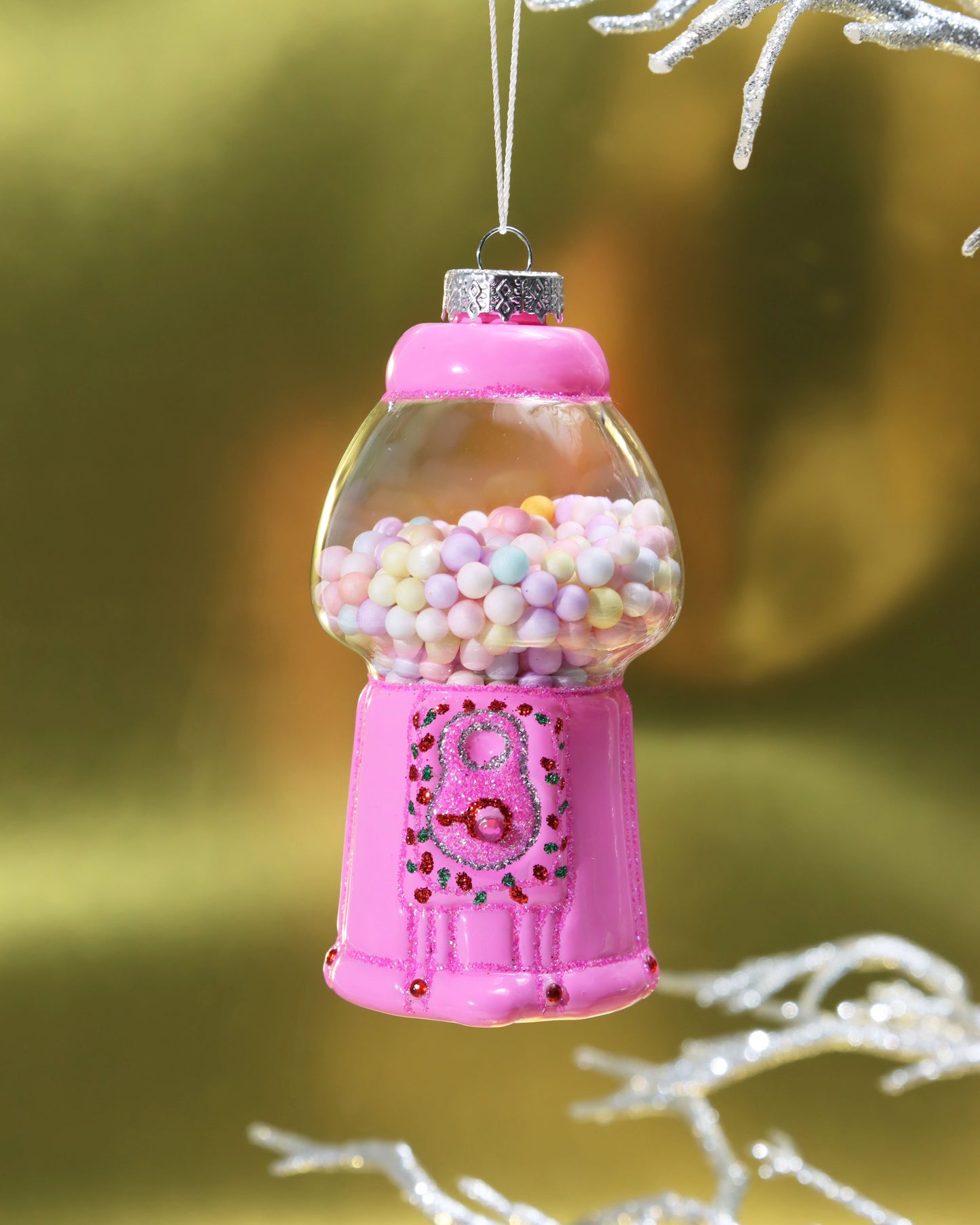 オーナメント GILDED GUMBALL MACHINE-PINK