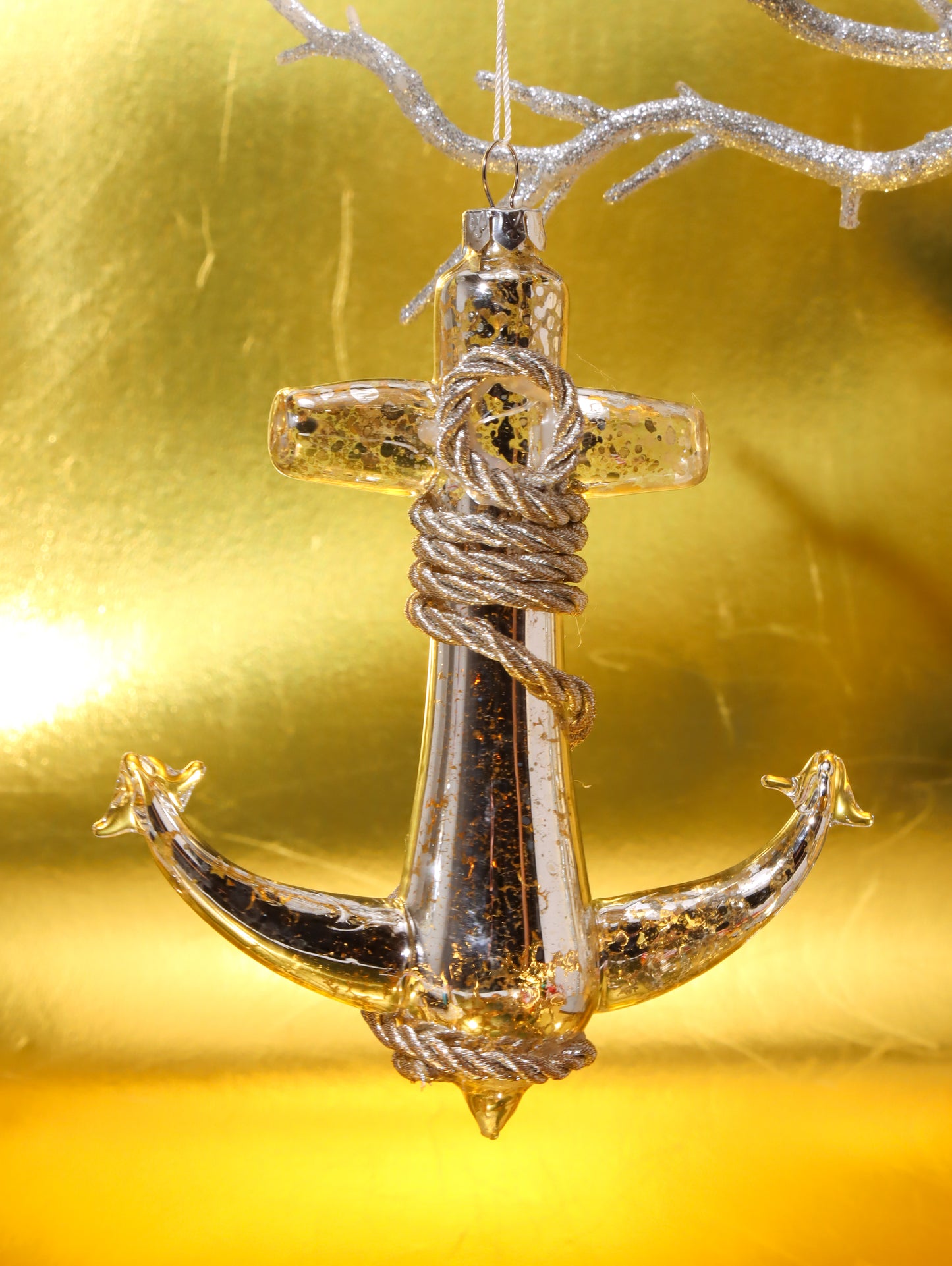 オーナメント MIGHTY SHIP ANCHOR SILVER