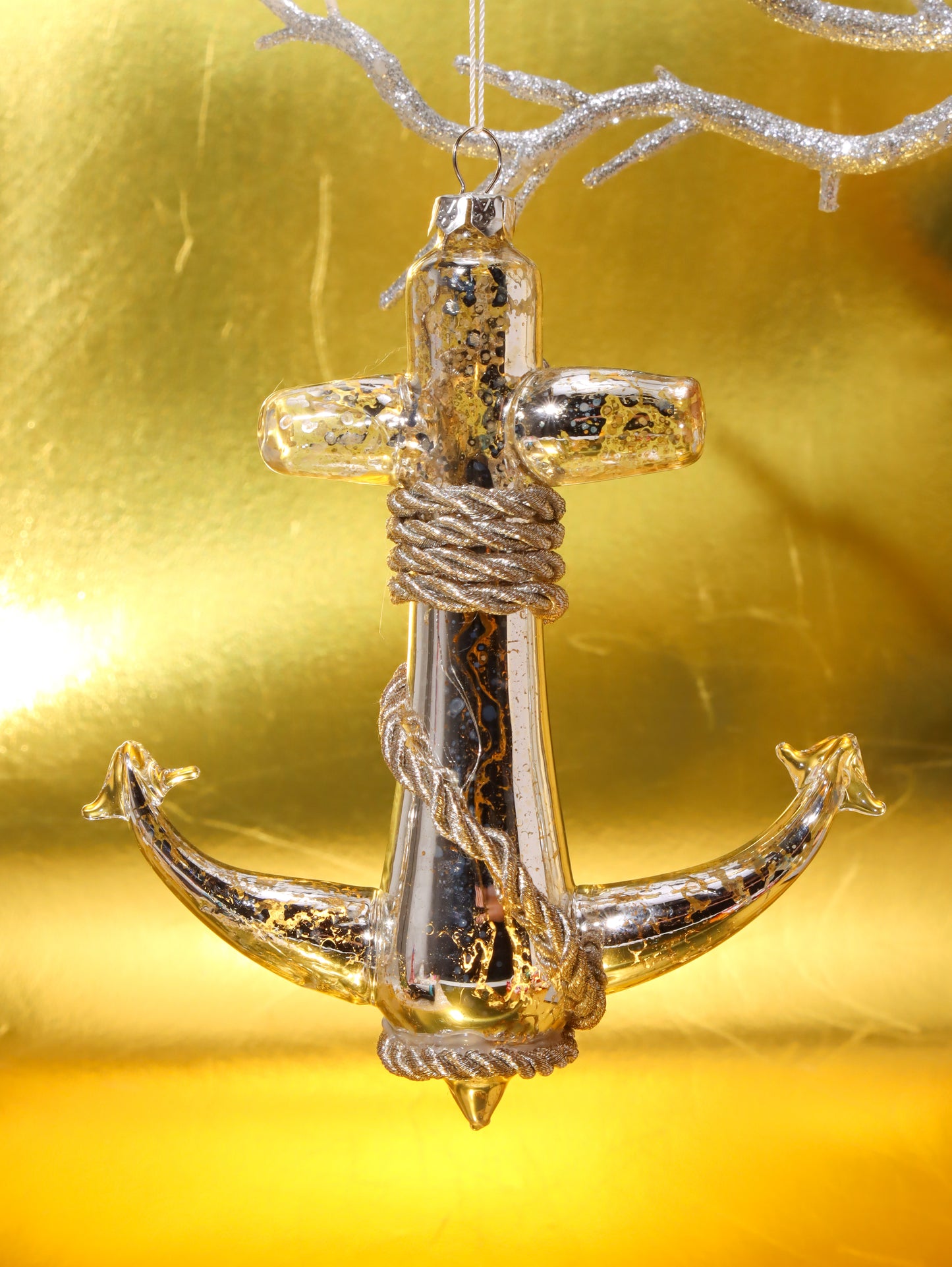 オーナメント MIGHTY SHIP ANCHOR SILVER