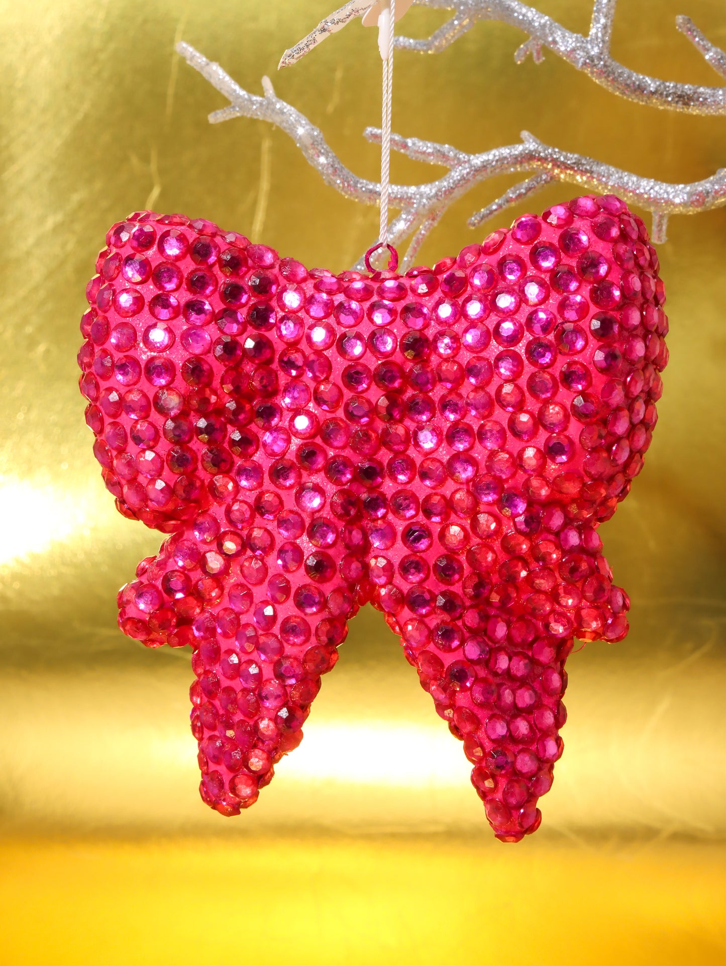 オーナメント JEWELED BOWPINK