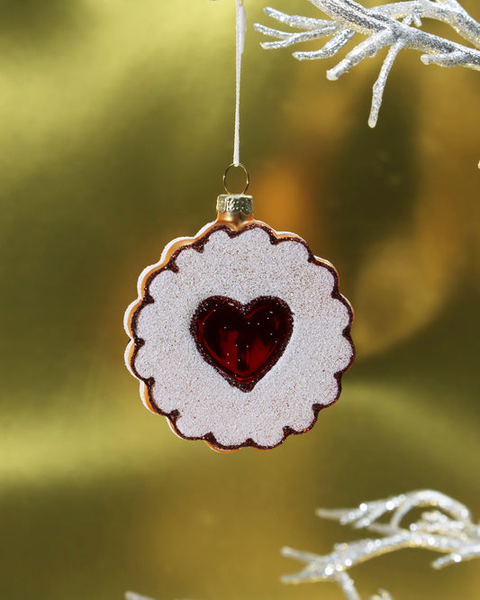 オーナメント LINZER HEART COOKIE