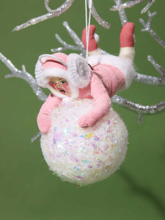 オーナメント PINK HOLDING ON FOR DEAR LIFE