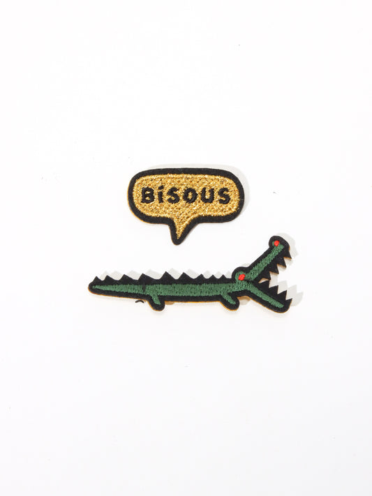 ＜Macon＆Lesquoy＞ワッペン Kiss Eating Crocodile