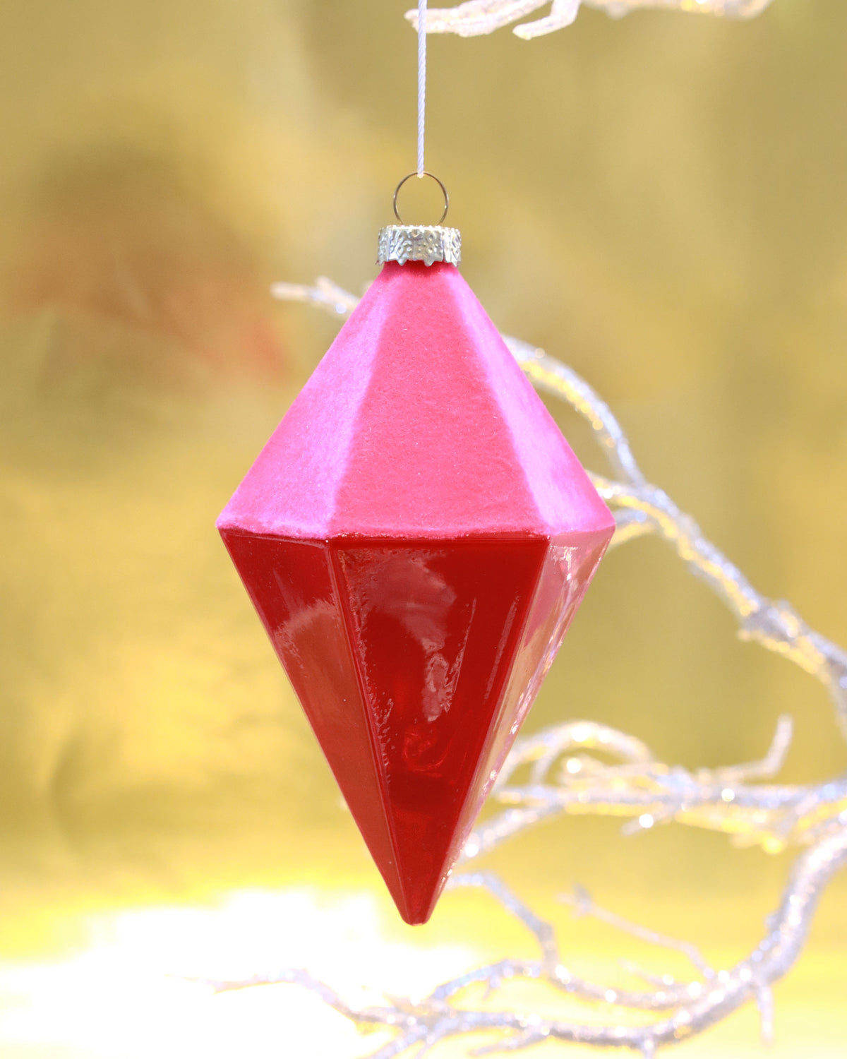 オーナメント VELVET DIAMOND BAUBLE