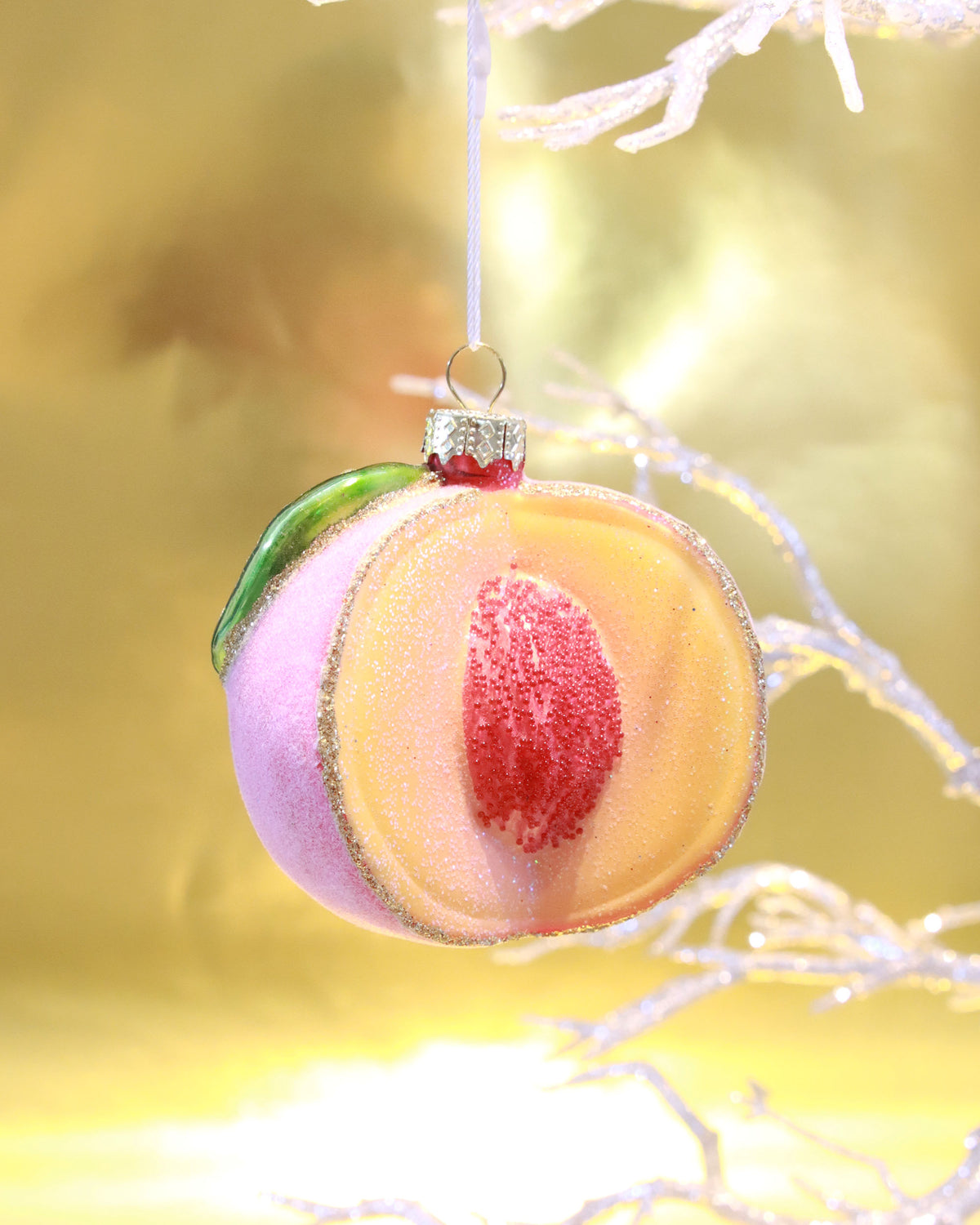 オーナメント SUGARED PEACH