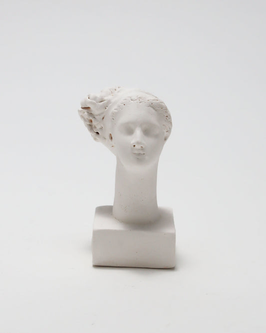 オブジェ Buste Socle Brun Blanc 9
