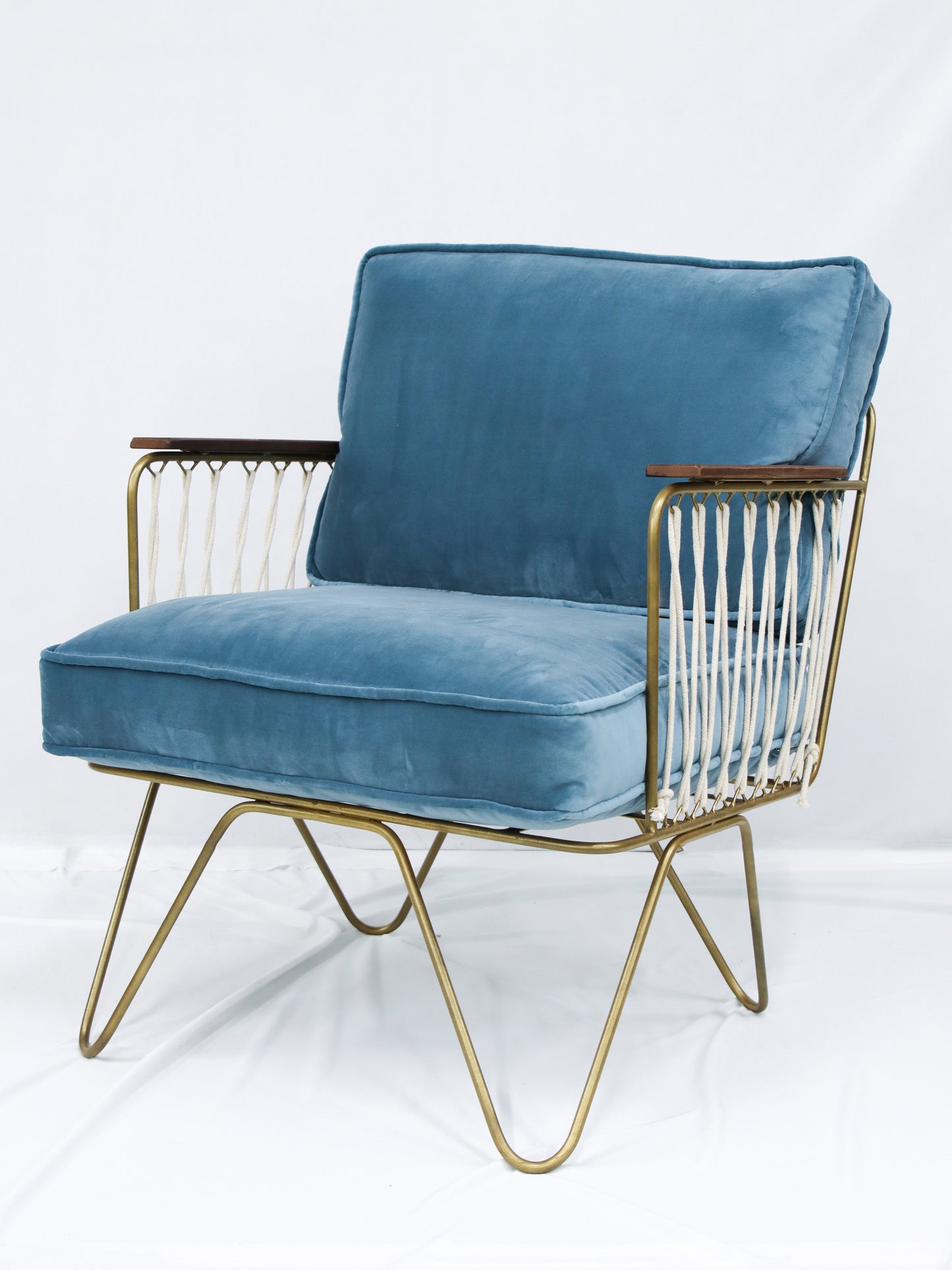 【店舗直送】アームチェア Velvet CROISETTE armchair Celadon