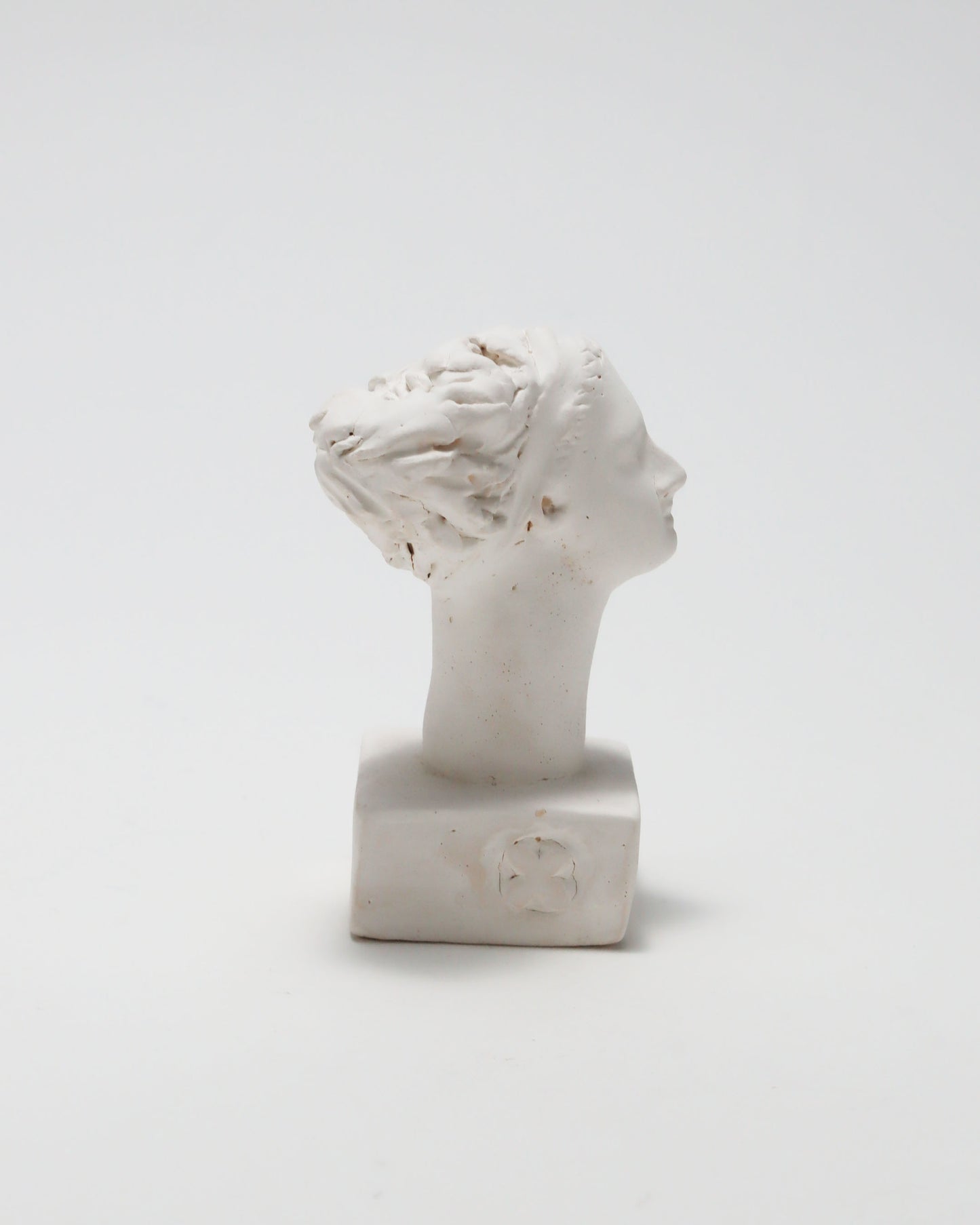 オブジェ Buste Socle Brun Blanc 9
