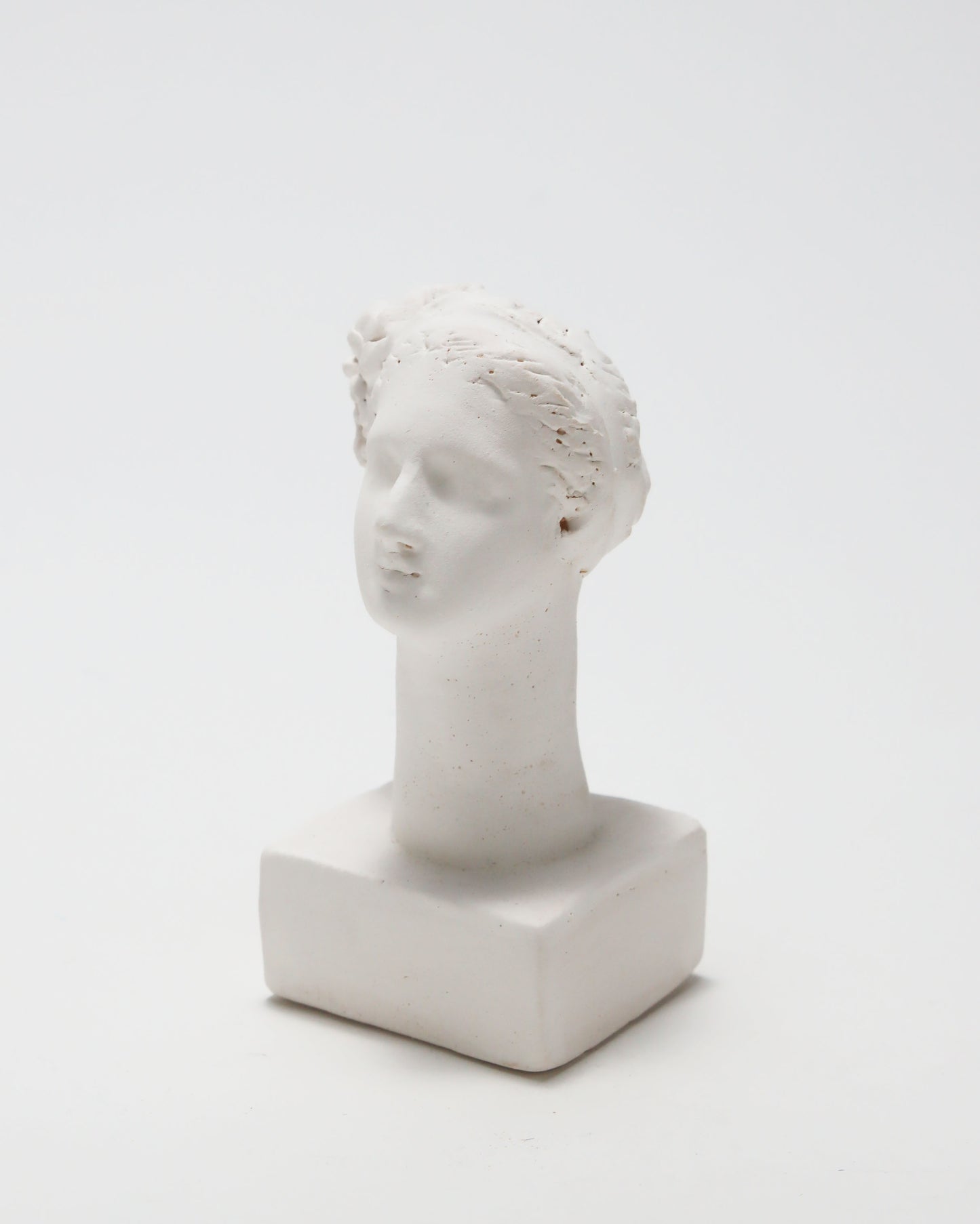 オブジェ Buste Socle Brun Blanc 9