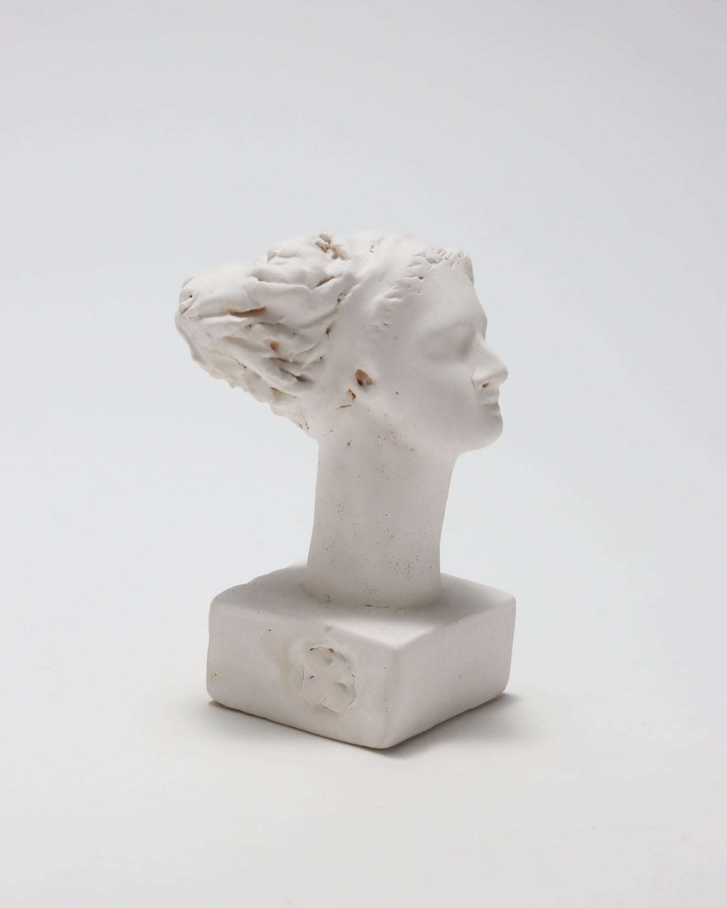 オブジェ Buste Socle Brun Blanc 9