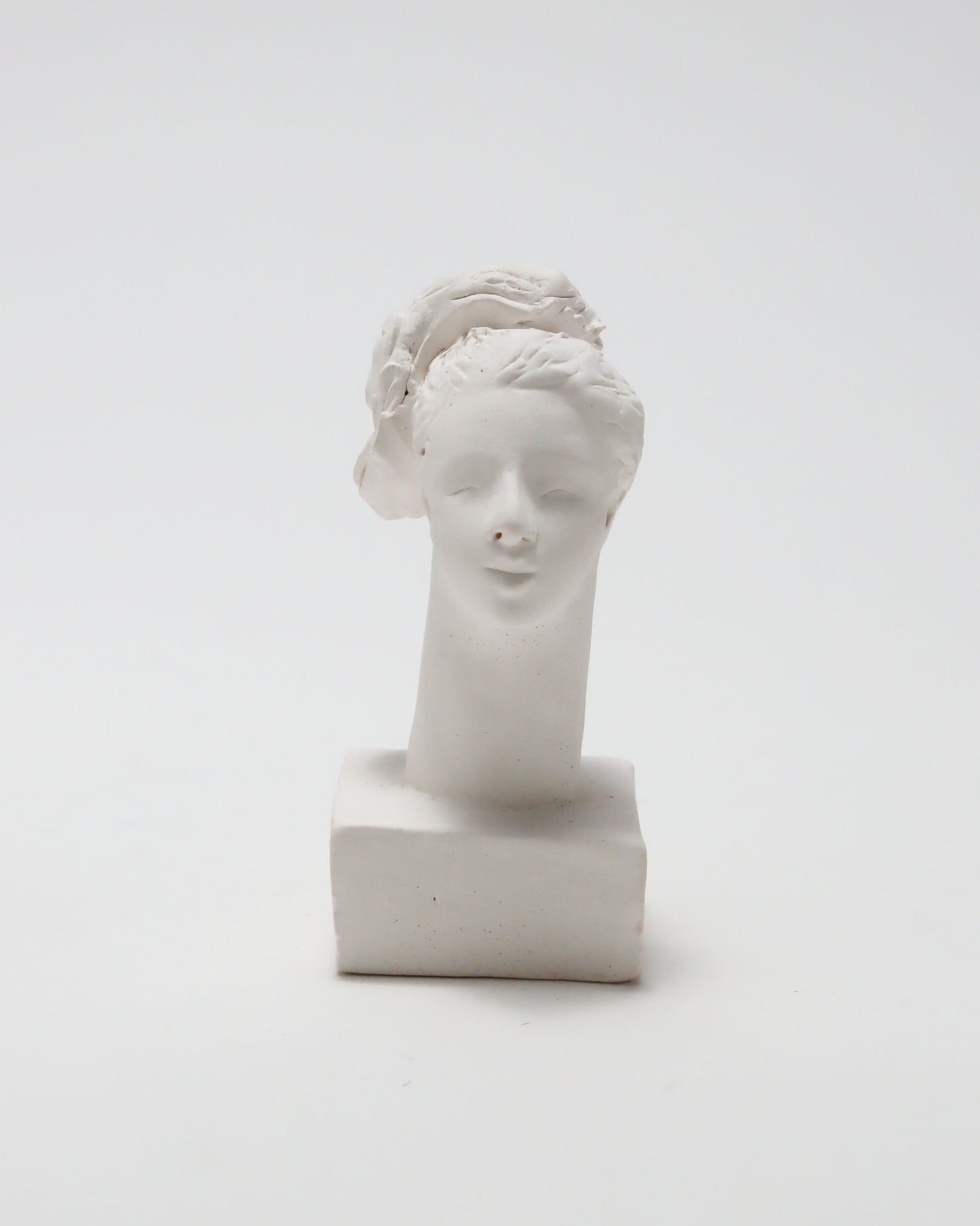 オブジェ Buste Socle Brun Blanc 13