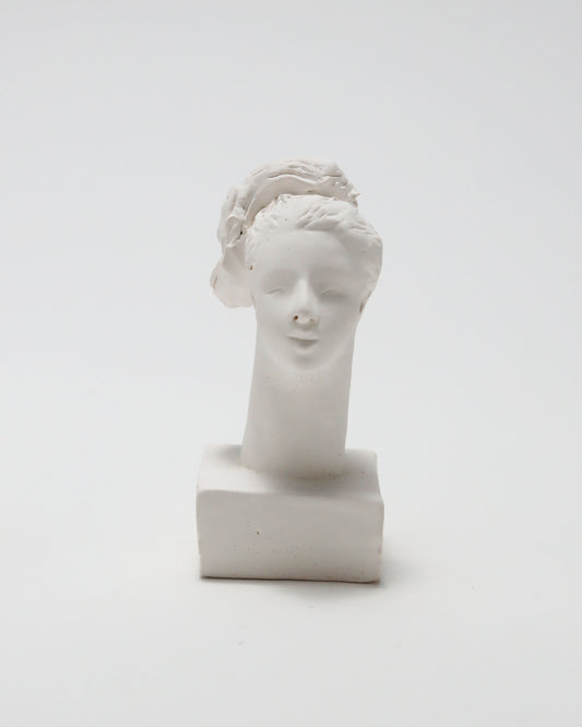 オブジェ Buste Socle Brun Blanc 13