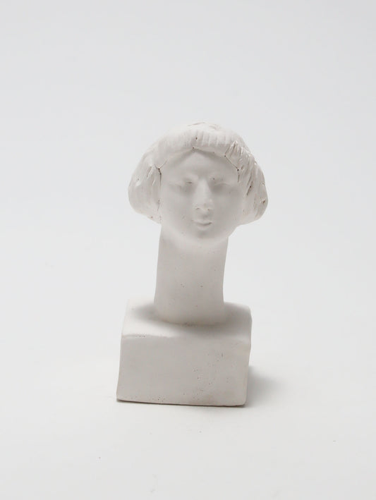 オブジェ Buste Socle Brun Blanc 3
