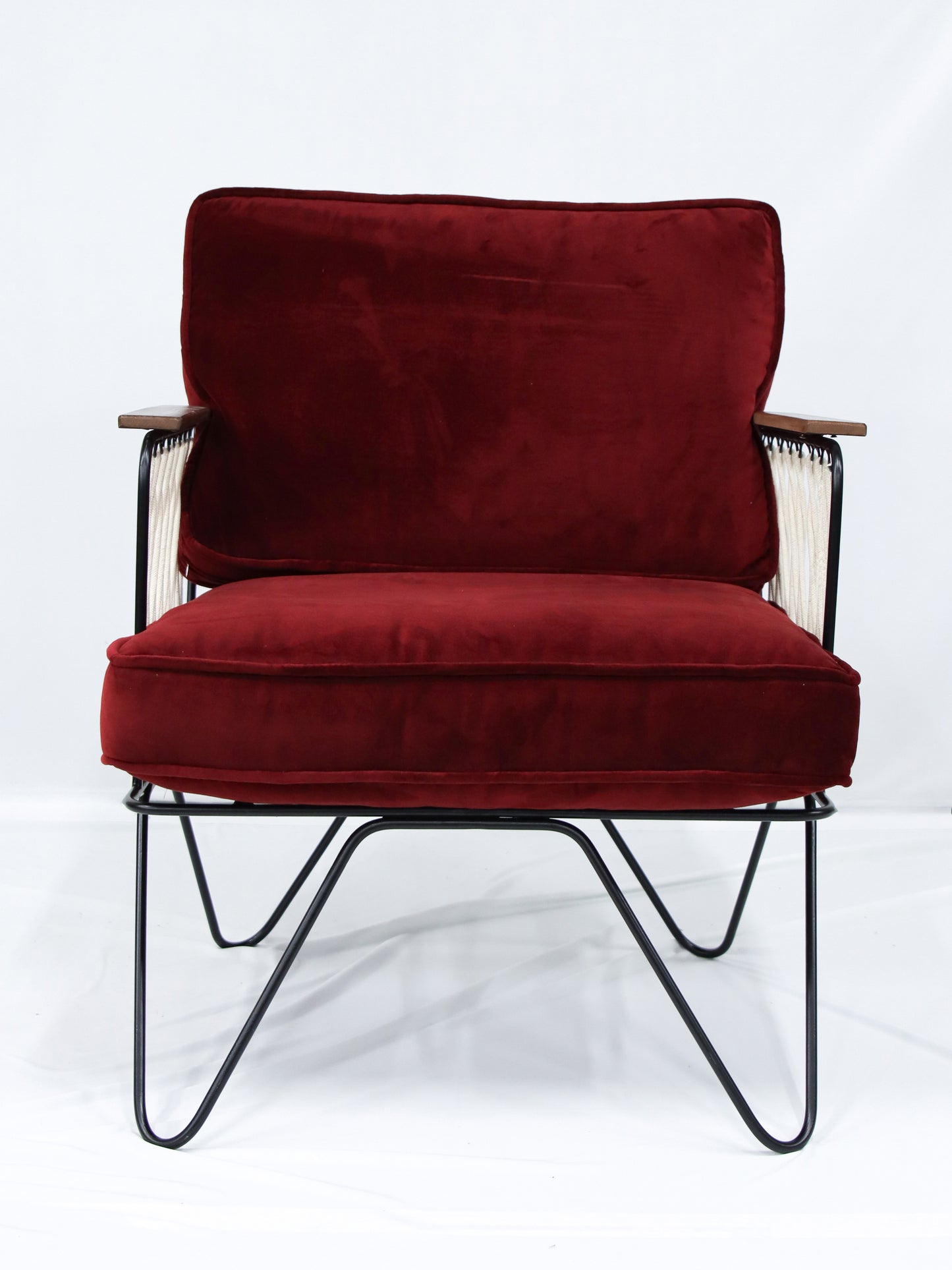 【店舗直送】アームチェア Velvet CROISETTE armchair Lie de vin