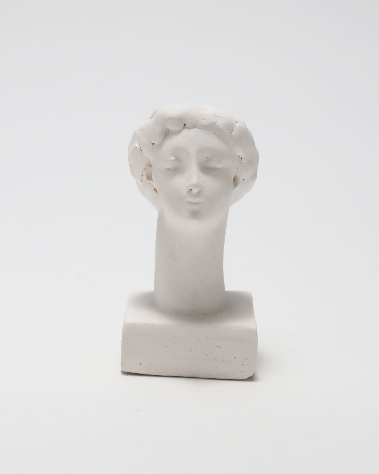 オブジェ Buste Socle Brun Blanc 22