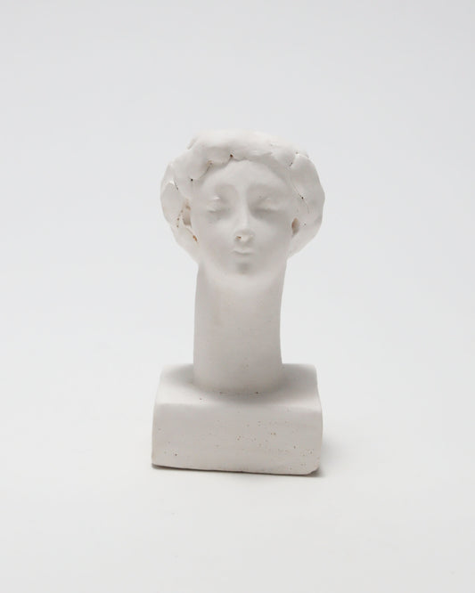 オブジェ Buste Socle Brun Blanc 22