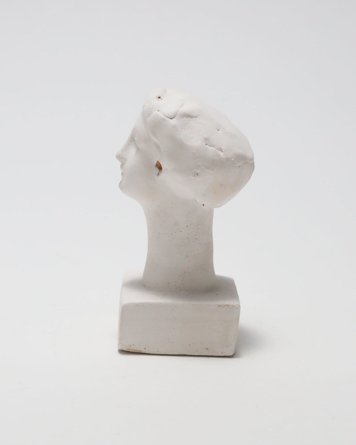 オブジェ Buste Socle Brun Blanc 22