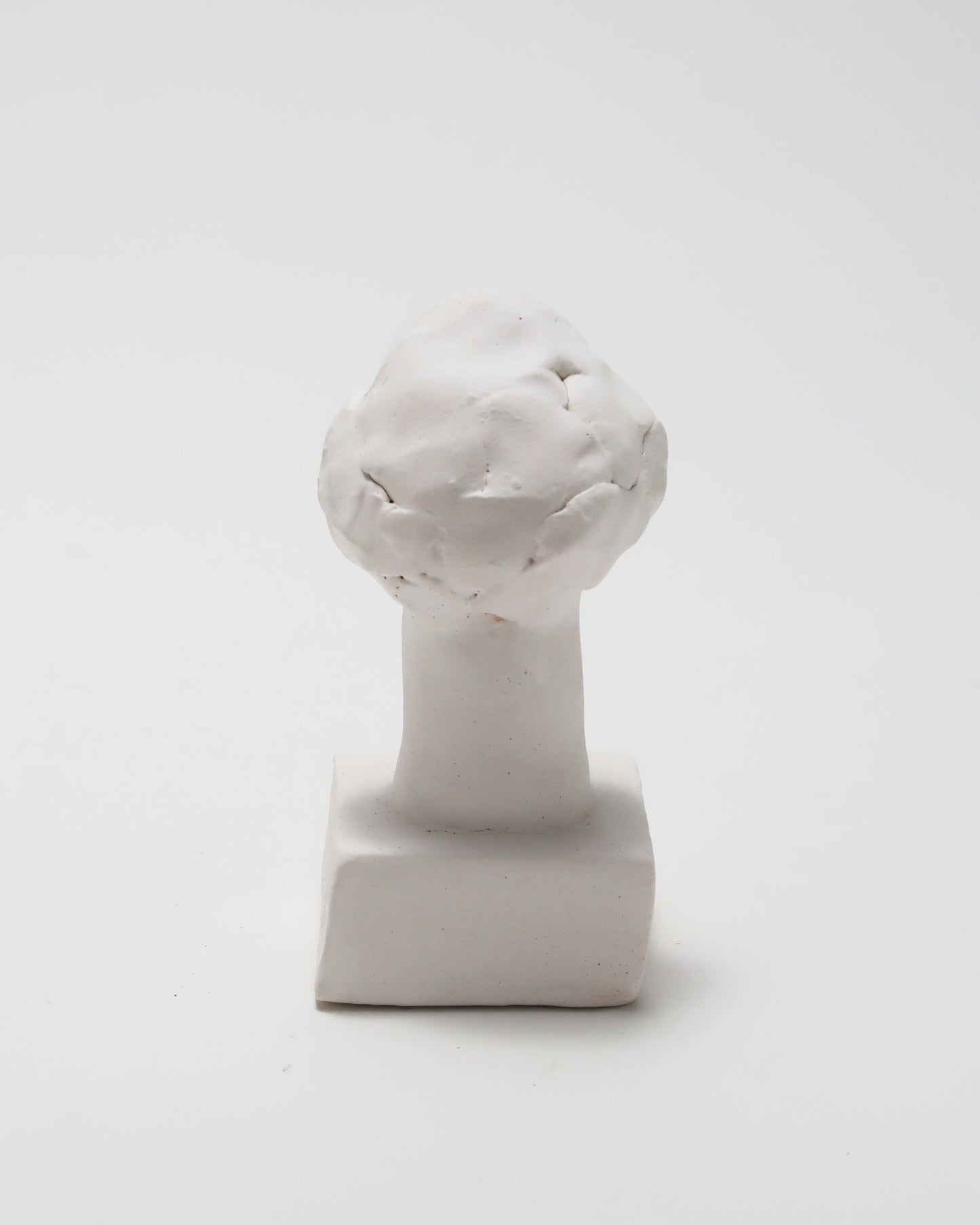 オブジェ Buste Socle Brun Blanc 16