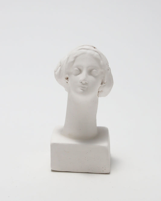 オブジェ Buste Socle Brun Blanc 20