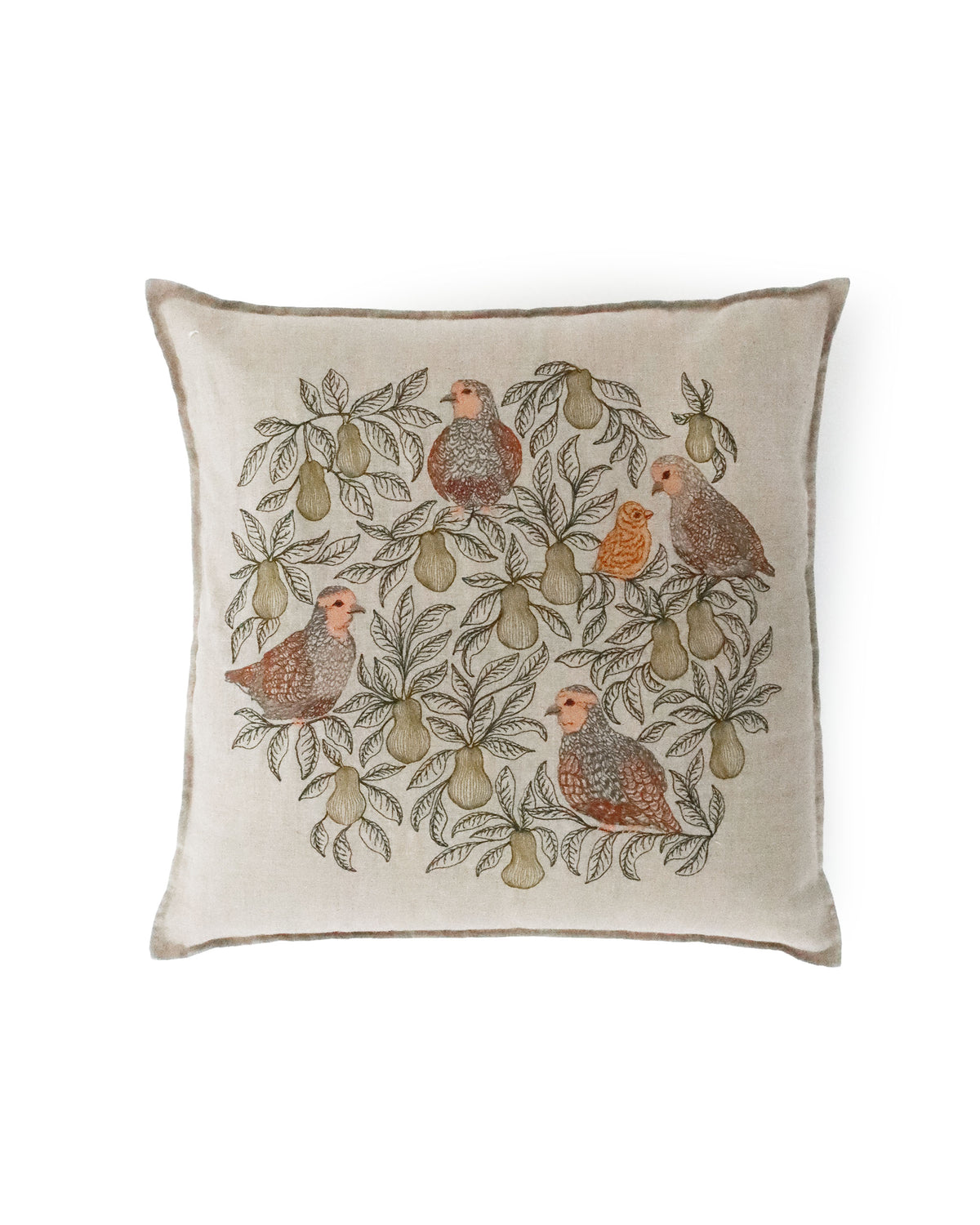 クッションカバー 50×50 Partridge in a Pear Tree