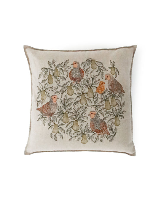 クッションカバー 50×50 Partridge in a Pear Tree