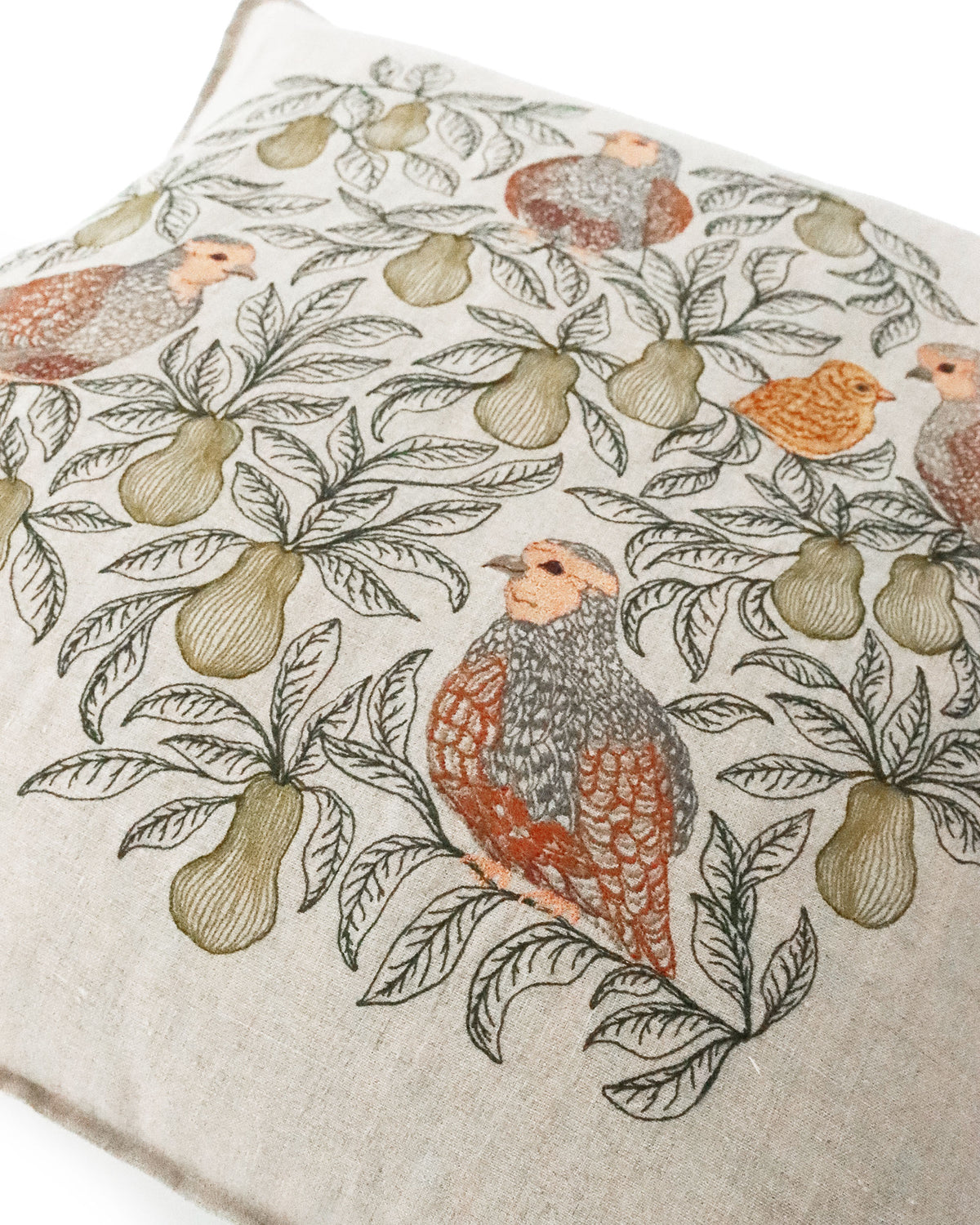 クッションカバー 50×50 Partridge in a Pear Tree