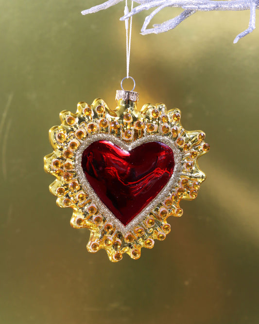 オーナメント MILAGRO HEART - RED