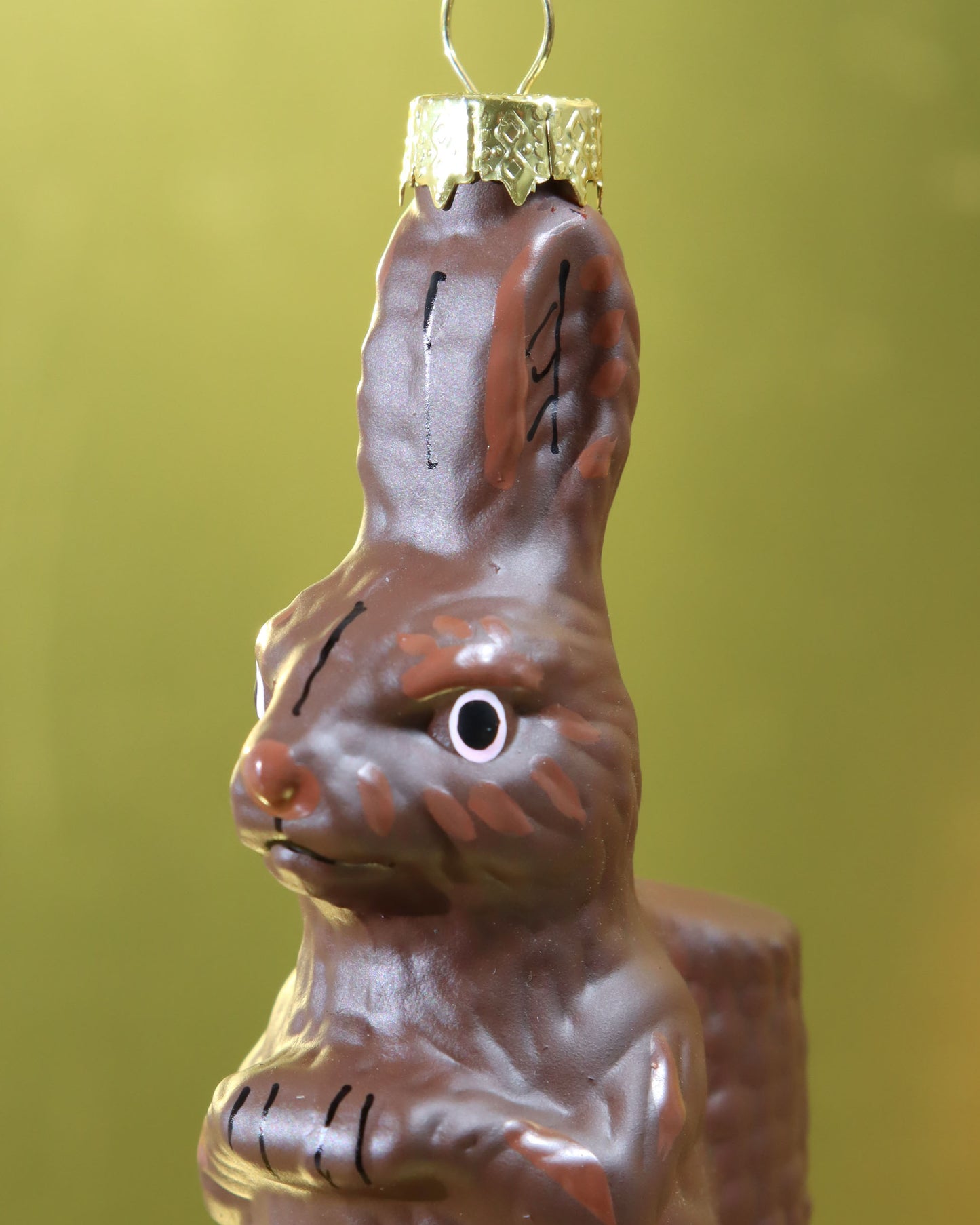 オーナメント CHOCOLATE RABBIT - PINK EYES