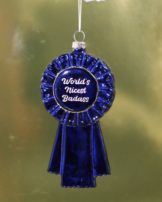 オーナメント WORLD'S NICEST BADASS
