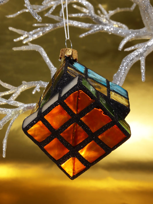 オーナメント GLASS ORNAMENT RUBIK'S CUBE