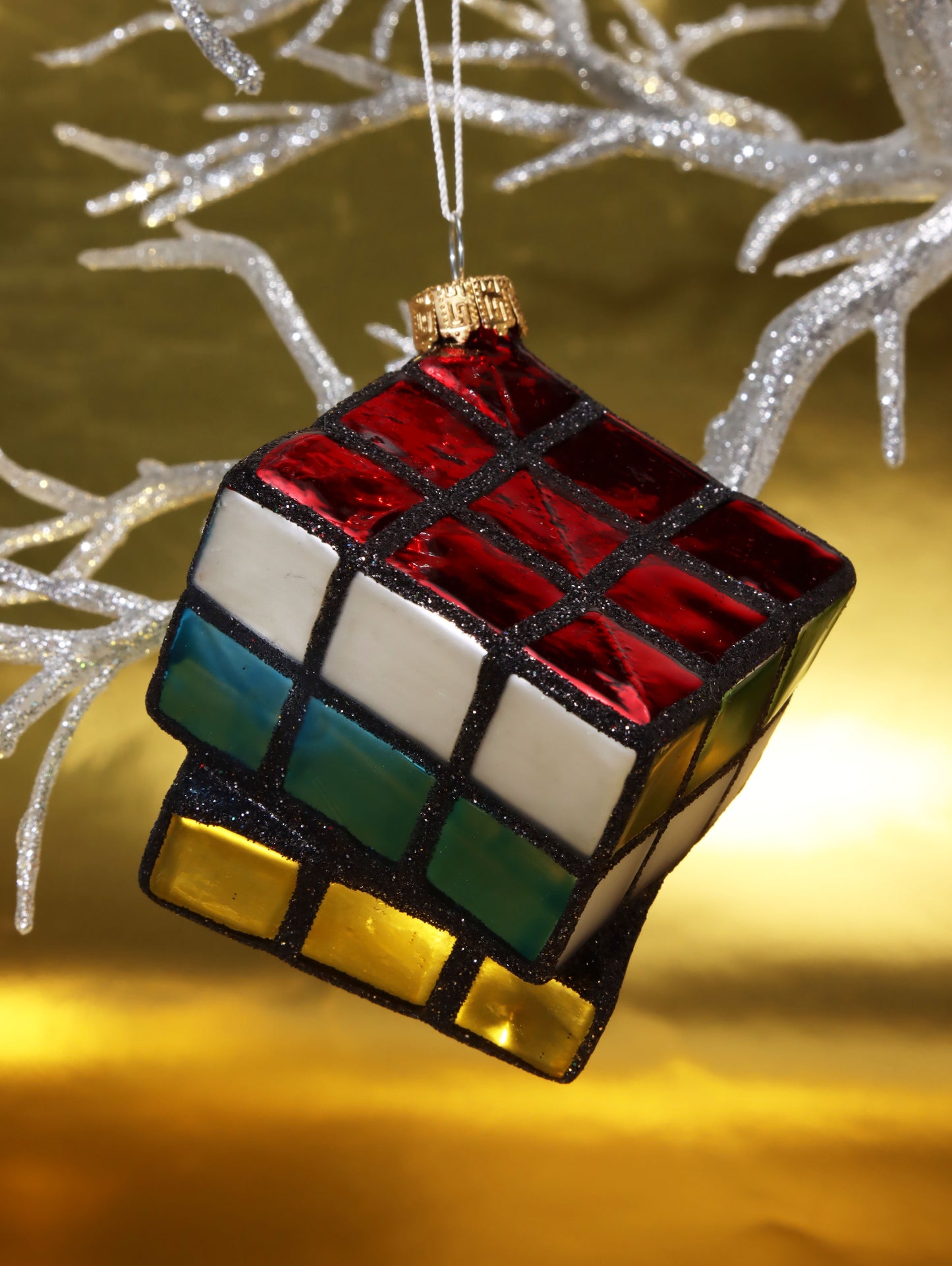 オーナメント GLASS ORNAMENT RUBIK'S CUBE