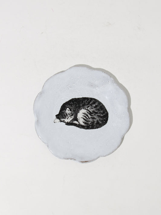 John Derian Sleeping Cat ディッシュ 8.5cm
