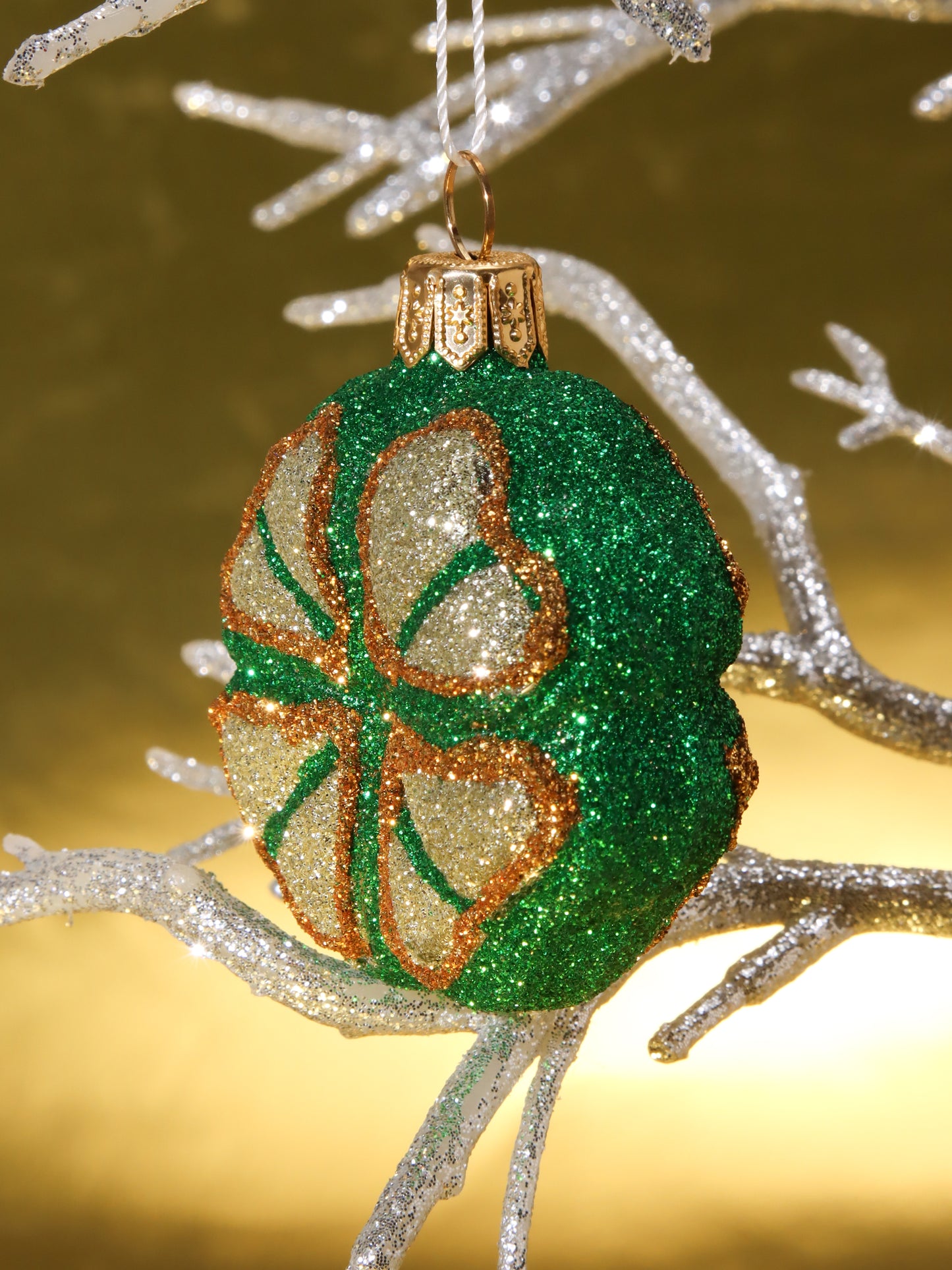 オーナメント CLOVER GLITTERED